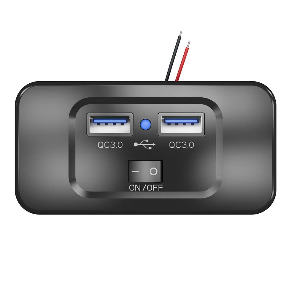 QC 3.0  USB      ,  Ʈ RV Ʈ ĳ USB ܼƮ г Ʈ, 12V-24V